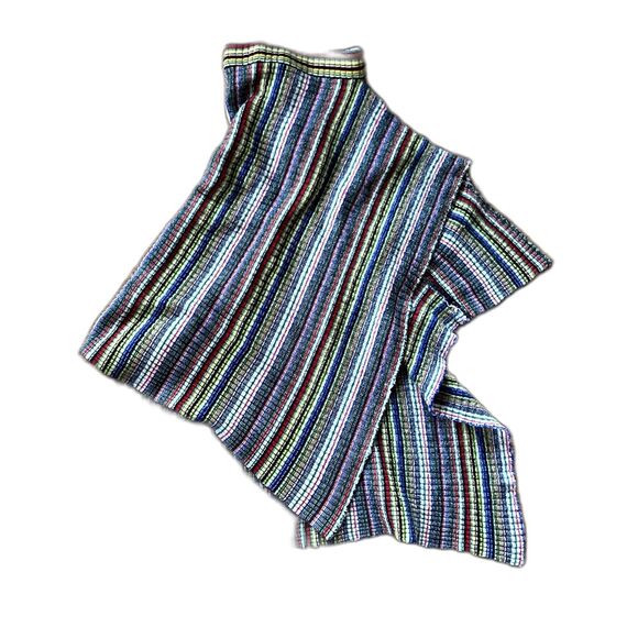 ReM'Ade by Marques Almeida Multicolor Striped Wool Midi Skirt Women's Size Small - Picture 4 of 11